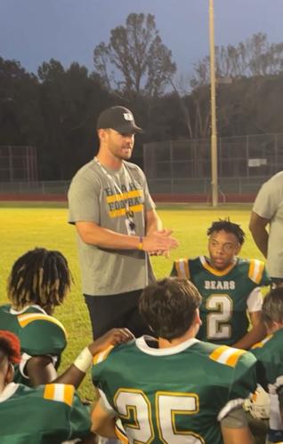 North Iberville coach Joshua Gast